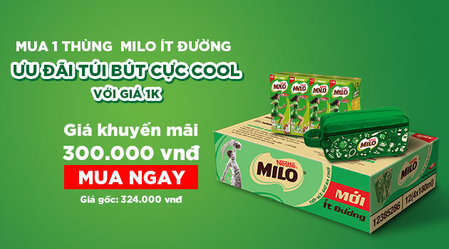 Mua MILO Ít Đường, nhận quà năng động