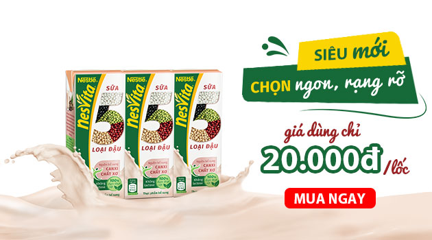 Sữa NESVITA 5 Loại Đậu giá dùng thử siêu hấp dẫn
