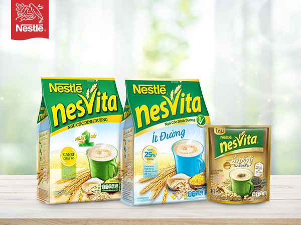 Ngũ cốc Nestlé NESVITA đem đến một bữa sáng ngon miệng và một ngày làm việc thật hiệu quả.