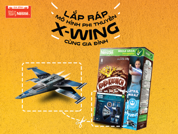 Lắp ráp mô hình X-Wing cùng gia đình