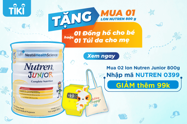 Mua NUTREN JUNIOR để có cơ hội được giảm giá và nhận thêm quà cho mẹ và cả con.