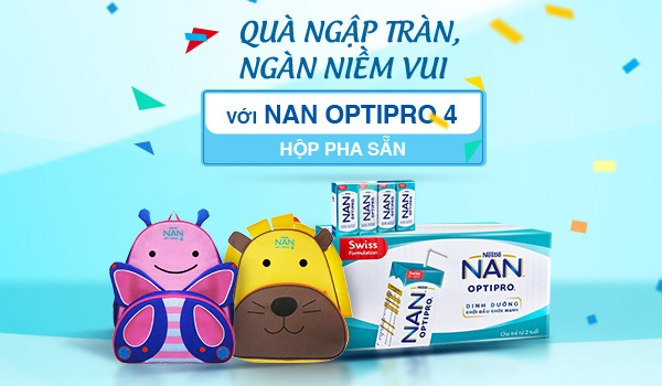 Quà ngập tràn, ngàn niềm vui khi mua NAN chính hãng để được tặng balo xinh.
