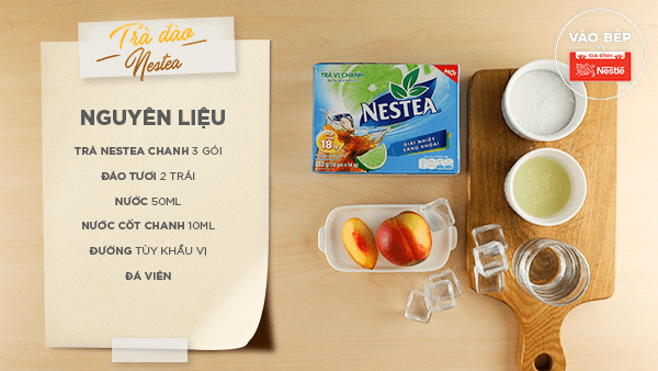 Các nguyên liệu không thể thiếu để tạo nên thức uống Nestlé giải nhiệt mùa hè.