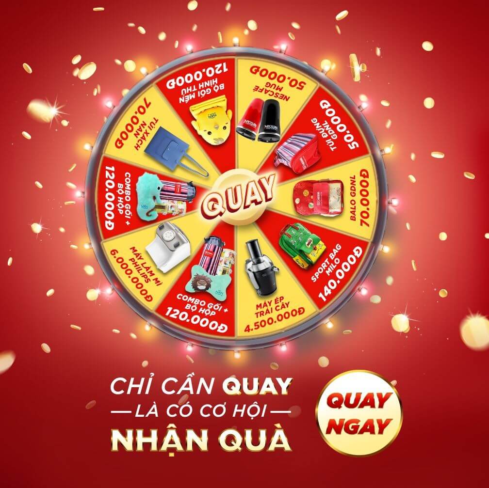 Chỉ cần quay là có nhận quà