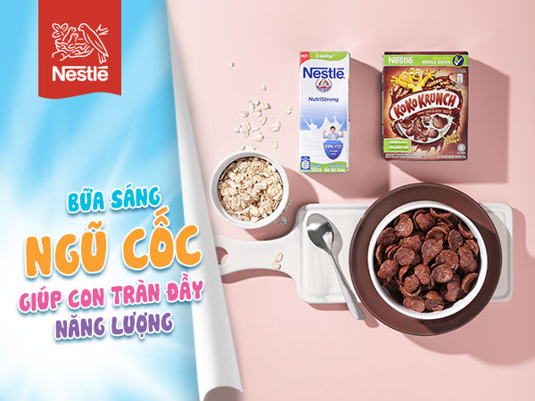 Tập cho trẻ thói quen ăn sáng khỏe mỗi ngày với ngũ cốc nguyên cám