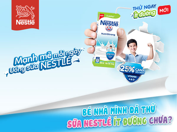 Sữa Nestlé ÍT ĐƯỜNG