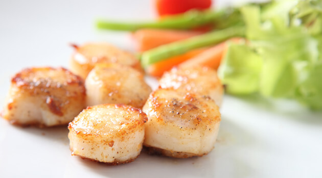 Sò điệp xào mướp đắng 