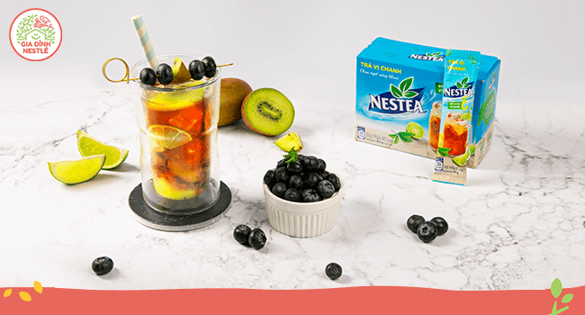 Đón hè cá tính tại gia cùng công thức trà chanh việt quất từ NESTEA