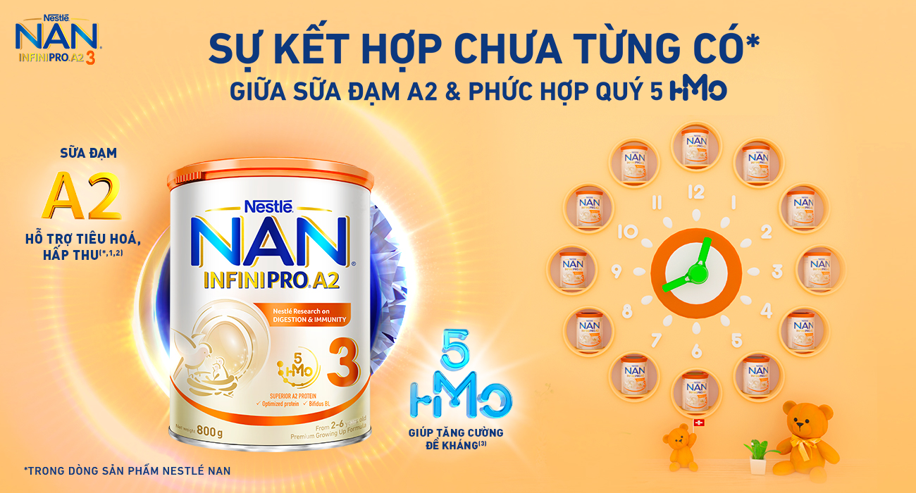 Sự kết hợp chưa từng có* của NAN INFINIPRO A2-3