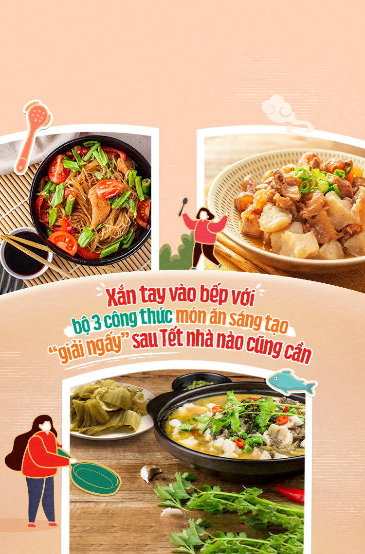 XẮN TAY VÀO BẾP VỚI BỘ 3 CÔNG THỨC MÓN ĂN SÁNG TẠO "GIẢI NGẤY" SAU TẾT NHÀ NÀO CŨNG CẦN