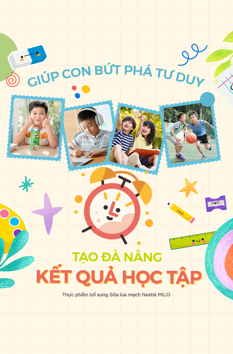 GIÚP CON BỨT PHÁ TƯ DUY, TẠO ĐÀ NÂNG KẾT QUẢ HỌC TẬP