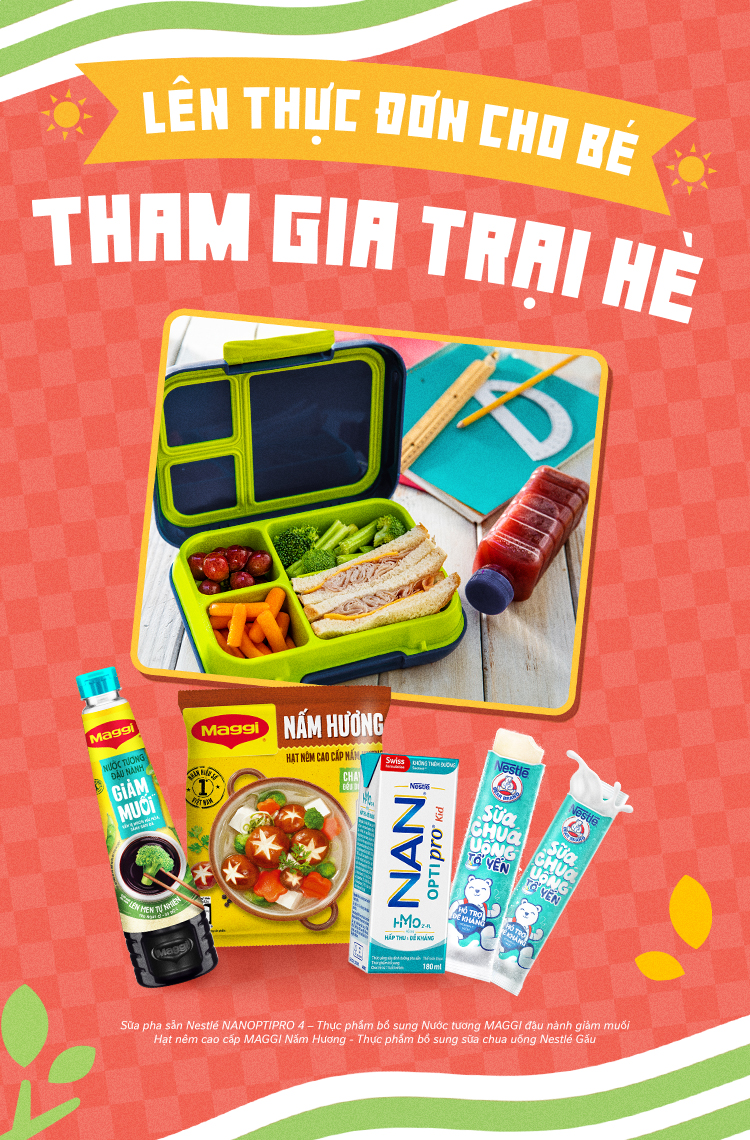 Lên Thực Đơn Mùa Hè Phù Hợp Hoạt Động Trại Hè Cho Bé