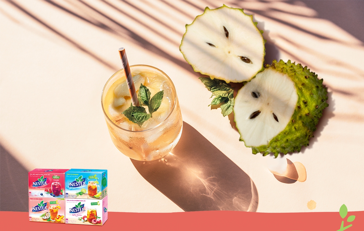 Giải nhiệt sảng khoái với đồ uống mùa hè sáng tạo từ mãng cầu tươi