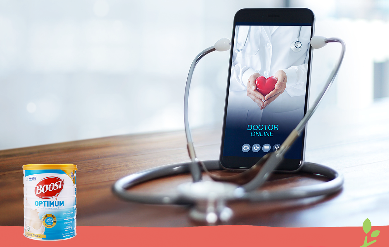 Người cao tuổi có cơ hội được chăm sóc sức khỏe tốt và kịp thời hơn với sự nở rộ của các nền tảng chăm sóc sức khỏe trực tuyến. Bên cạnh đó, Boost Optimum là giải pháp dinh dưỡng toàn diện giúp phòng bệnh hiệu quả.