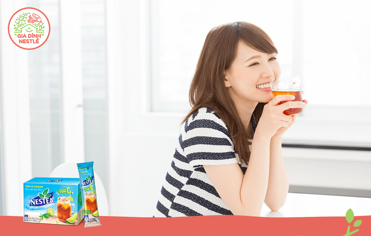 Bổ sung nước lọc cho cơ thể thôi thật chán. Thưởng thức ngay Trà vị chanh NESTEA sảng khoái và bổ sung vitamin C.