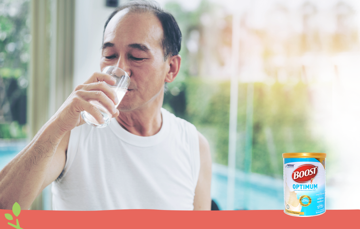 Thường xuyên kiểm tra sức khoẻ và sử dụng Thực phẩm bổ sung Boost Optimum - giải pháp dinh dưỡng toàn diện cho tuổi 50 - để phòng ngừa bệnh và xây dựng sức khoẻ bền vững.