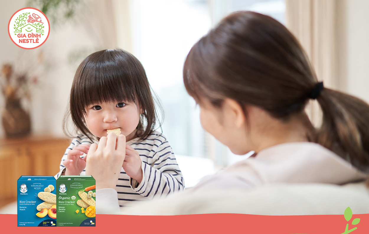 Bé yêu thử ngay Bánh ăn dặm Gerber Organic thơm ngon, vui khoẻ với 100% hữu cơ lành mạnh nhé!