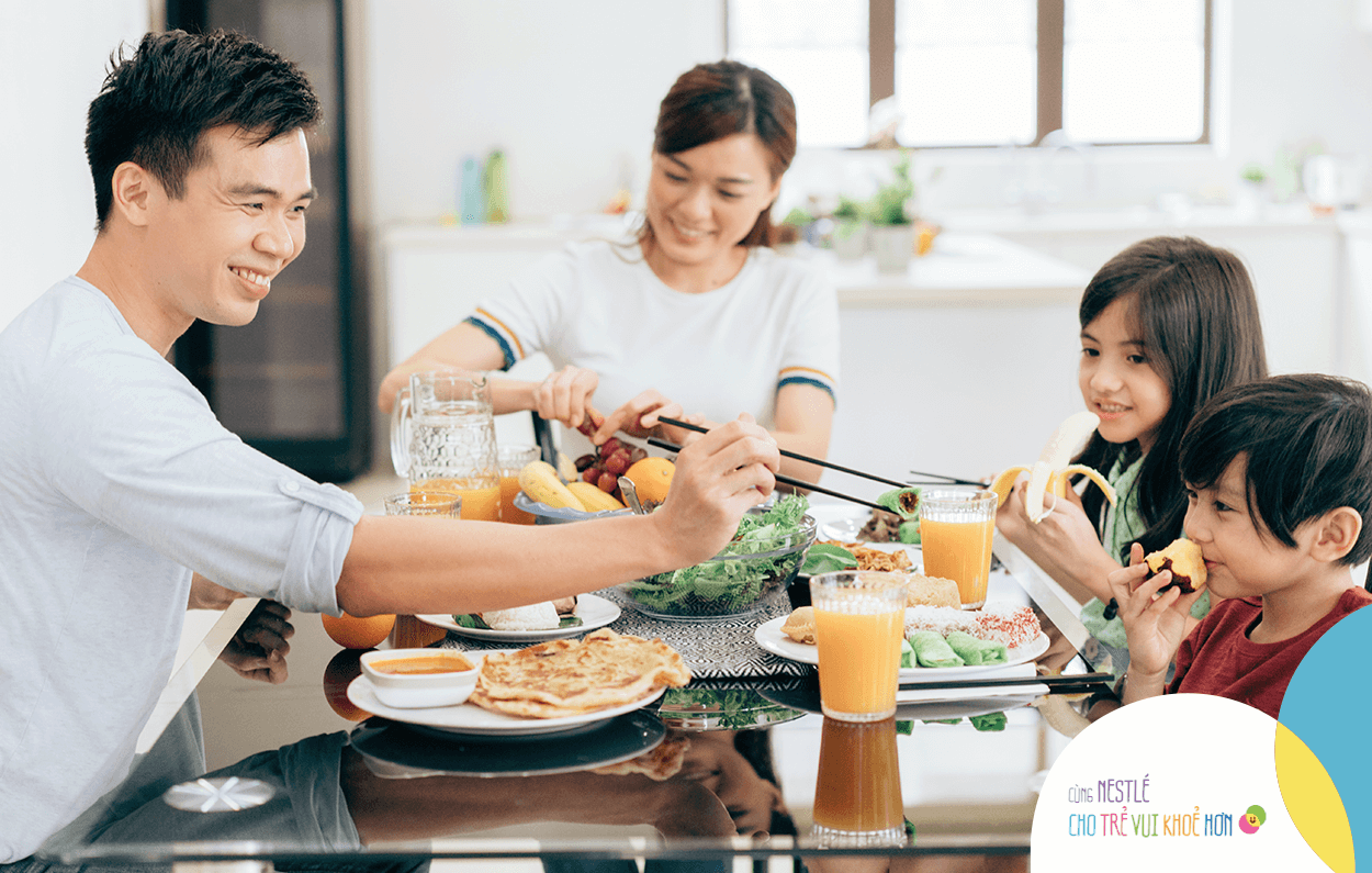  Cả gia đình mình cùng nhau ăn thật nhiều rau xanh vì một cuộc sống vui khoẻ nhé!