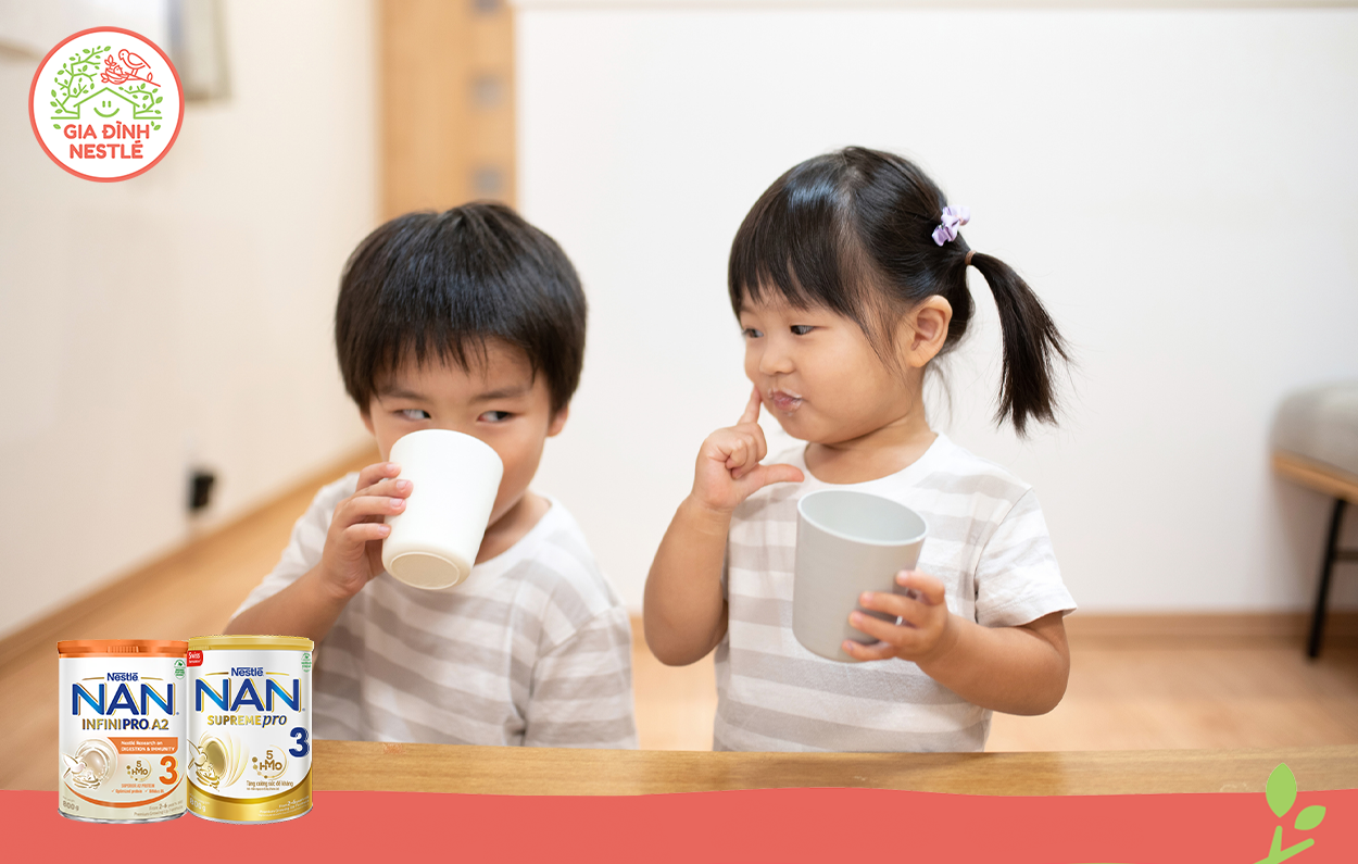 Các sản phẩm dinh dưỡng công thức từ Thụy Sĩ được phát triển dựa trên những nghiên cứu không ngừng của Nestlé dành cho trẻ từ 2-6 tuổi sẽ xây dựng nền tảng vững chắc cho sức khỏe lâu dài của trẻ.