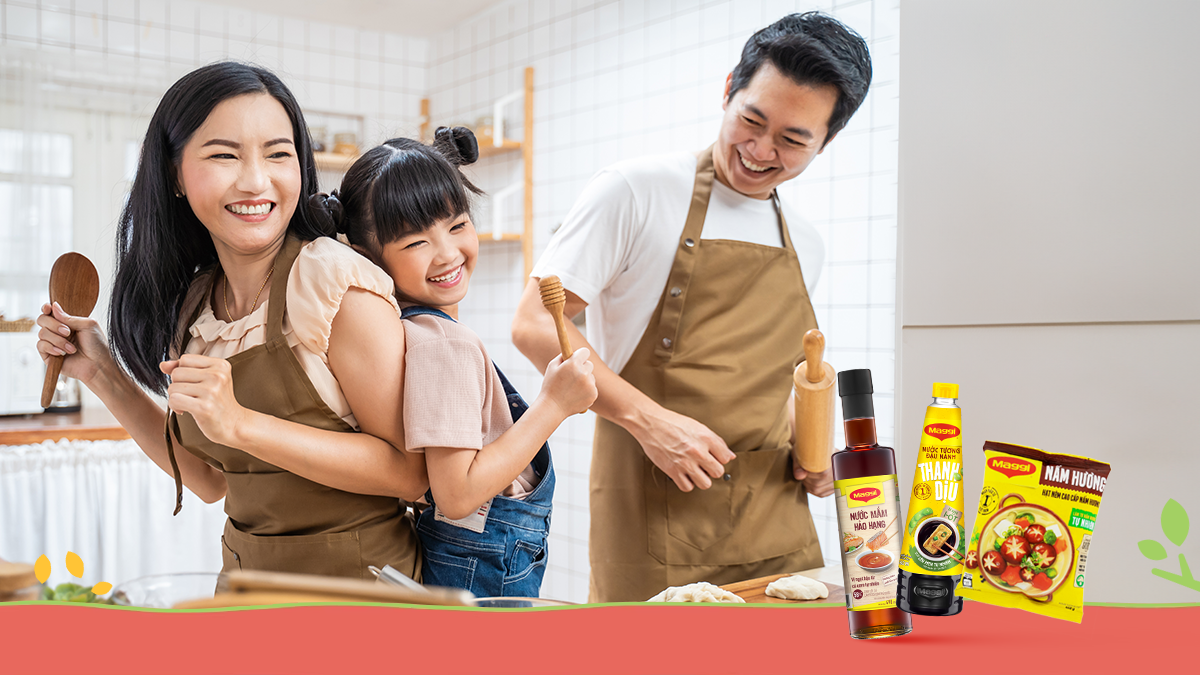 Nấu ăn cùng nhau để giúp gắn kết tình cảm gia đình