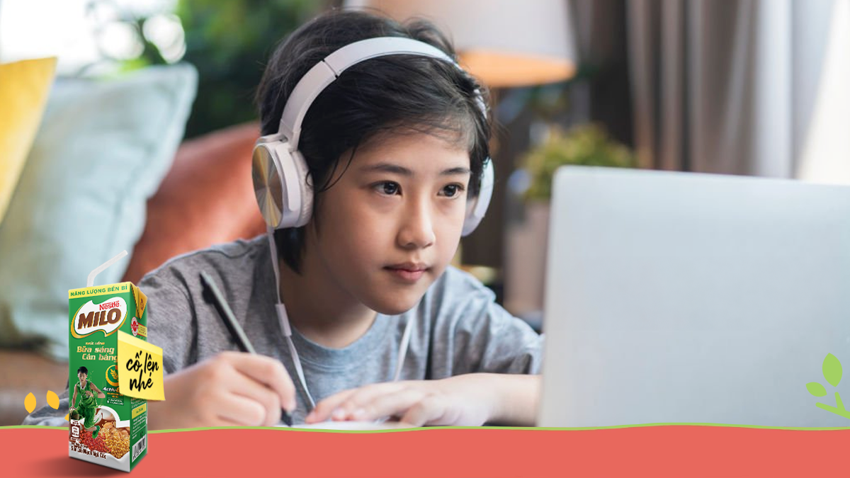 Tạo động lực ôn bài cho con với Milo Bữa Sáng Cân Bằng  
