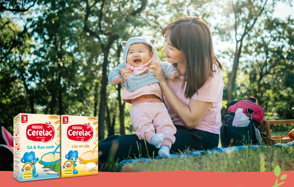 Với Nestlé CERELAC cung cấp nguồn dưỡng chất tinh chọn con cần, mẹ an tâm để bé vui chơi và trải nghiệm.