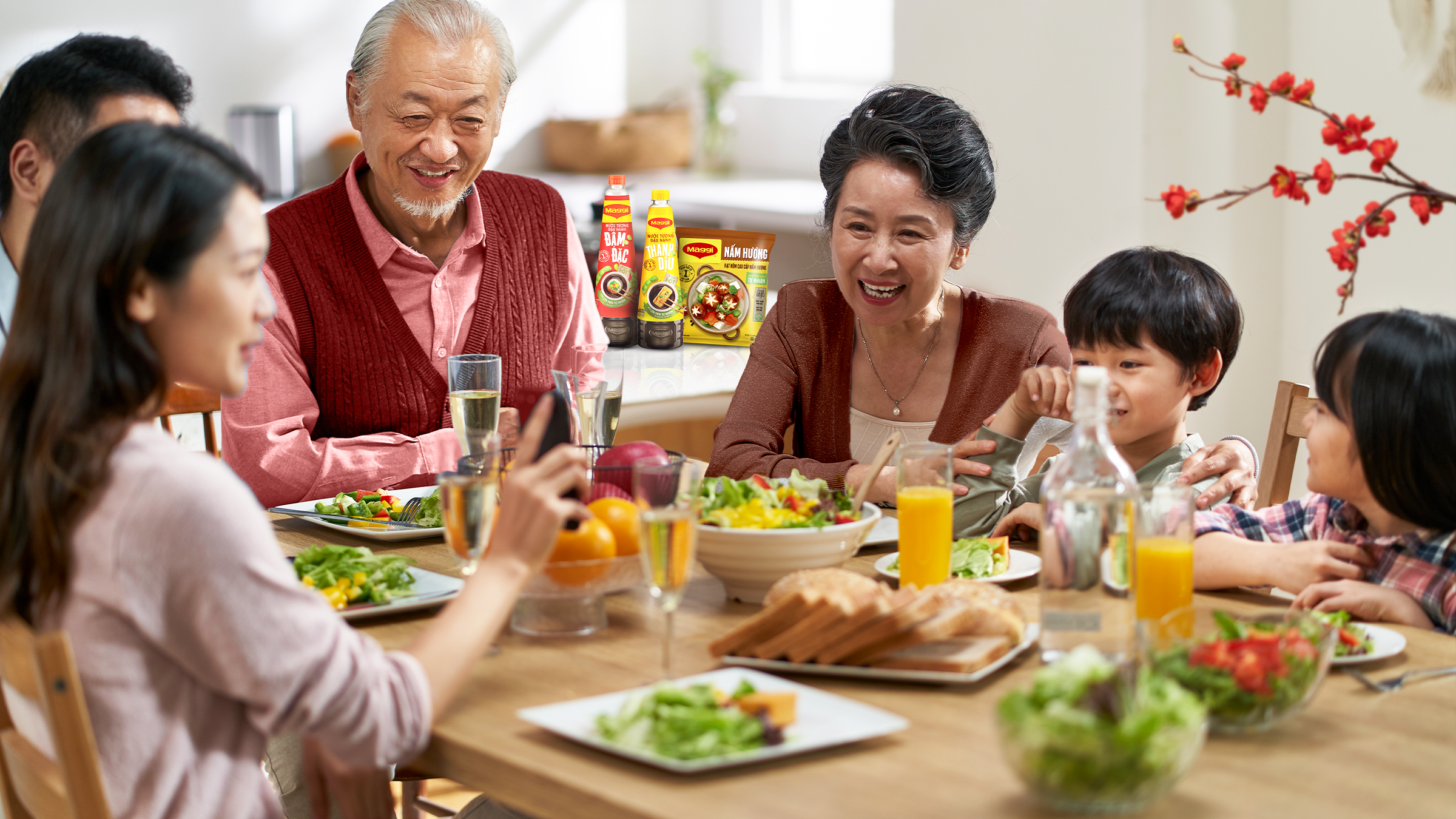 MAGGI nêm nếm vị ngon cho Tết gia đình thêm tích cực 