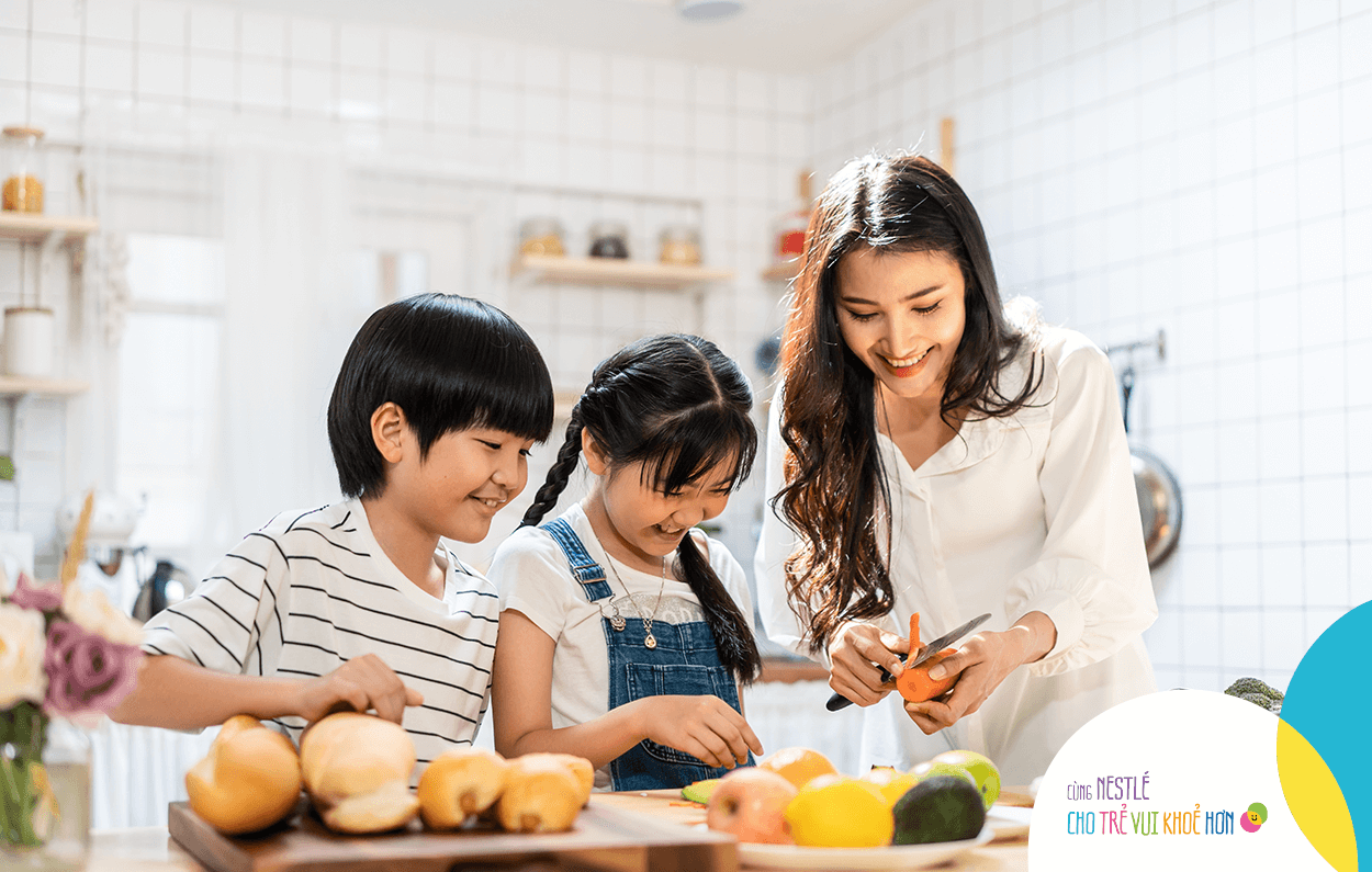 Trang trí món ăn giúp bé thêm sáng tạo