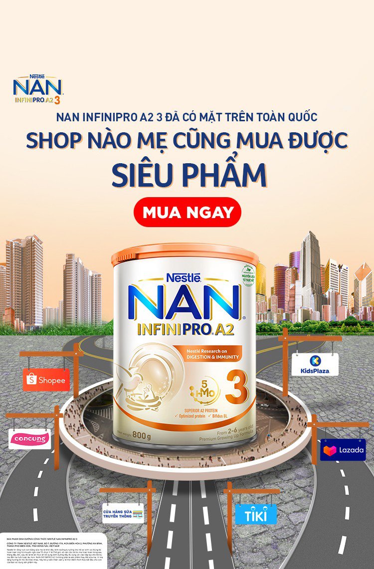 NAN INFINIPRO A2 3 Đã Có Mặt Toàn Quốc